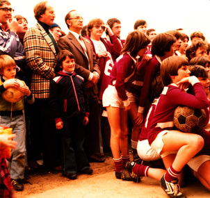 Photograph - digital copy, K.P. Gervasoni, Kew Rovers Soccer Club with Mayor Jack Gervasoni of Kew, 1979, 1979