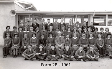 Photograph - Black and White, Ballarat East High School Form Photo Form 2B, 1961