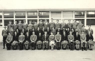 Photograph - Black and White, Ballarat East High School, Form 6, 1964