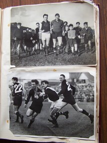 Digital copy, Jack Gervasoni football scrapbook Fitzroy photos, 1950s
