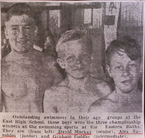 Newspaper - Newspaper clipping, Ballarat East High School, Outstanding Swimmers