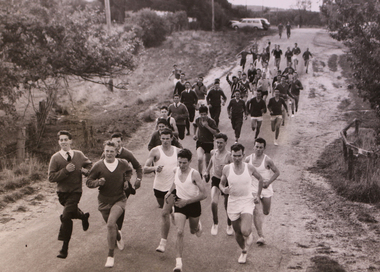 Photograph - Black and White, Ballarat East High School, Cross Country Run