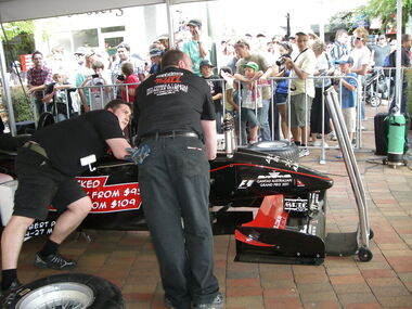 Photograph - Colour, Grand Prix Racing Cars in Ballarat, 2011, 2011