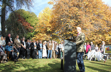 Digital photographs, L.J. Gervasoni, Wombat Hill Botanic Gardens 150 anniversary event Daylesford crowd, 2013