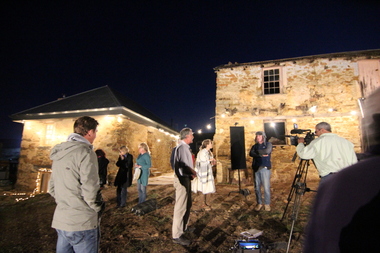 Photograph - Digital photographs, L.J. Gervasoni, Restoration Australia Filming Gervasoni Homestead at Yandoit Creek, 2015