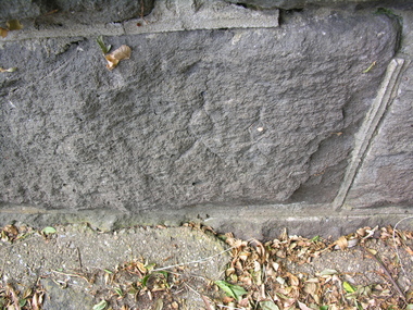 Photograph - Colour, Stonemason's Mark, Yarrowee Channel, Ballarat, Victoria, Australia