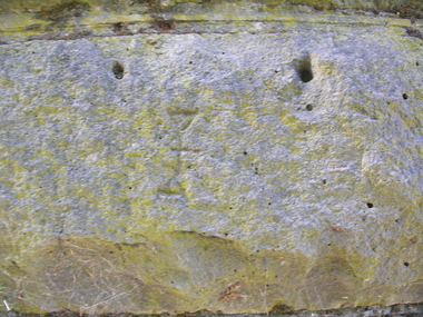 Photograph - Colour, Stonemason's Mark, Yarrowee Channel, Ballarat, Victoria, Australia, 2016