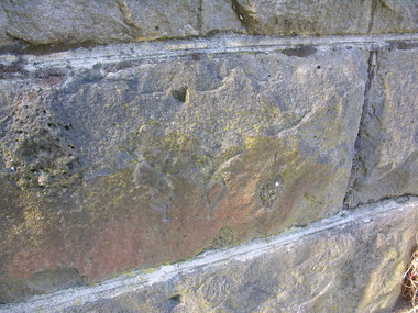 Photograph - Colour, Stonemason's Mark, Yarrowee Channel, Ballarat, Victoria, Australia, 2016