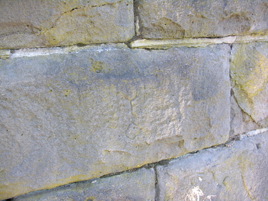 Photograph - Colour, Stonemason's Mark, Yarrowee Channel, Ballarat, Victoria, Australia, 2016