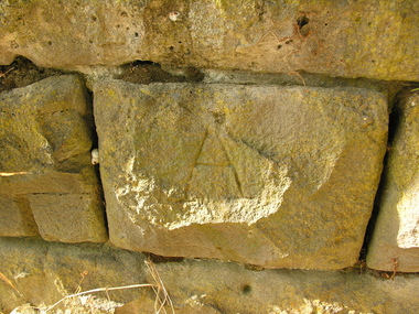 Stonemason's Mark, Yarrowee Channel, Ballarat, Victoria, Australia