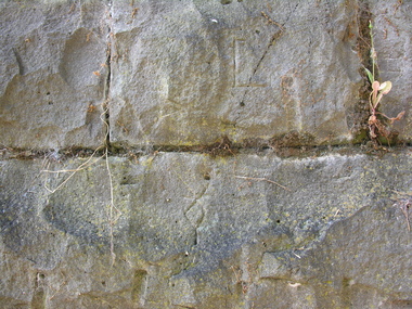 Photograph - Colour, Stonemason's Mark, Yarrowee Channel, Ballarat, Victoria, Australia, 2016