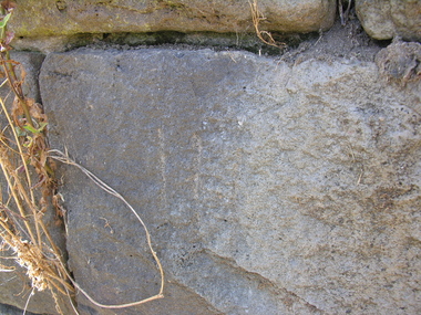 Photograph - Colour, Stonemason's Mark, Yarrowee Channel, Ballarat, Victoria, Australia, 2016