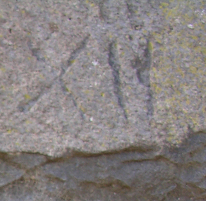 Photograph - Colour, Stonemason's Mark, Yarrowee Channel, Ballarat, Victoria, Australia