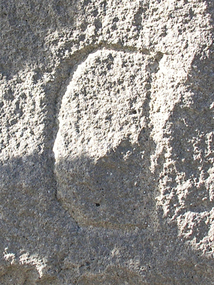 Photograph - Colour, Stonemason's Mark, Yarrowee Channel, Ballarat, Victoria, Australia, 2016