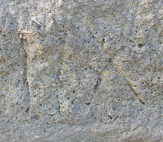 Photograph - Photograph - Colour, Stonemason's Mark, Yarrowee Channel, Ballarat, Victoria, Australia