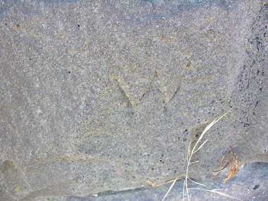 Photograph - Colour, Stonemason's Mark, Yarrowee Channel, Ballarat, Victoria, Australia, 2016