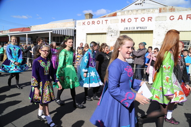 Digital photographs, L.J. Gervasoni, Koroit Irish Festival irish dancers, 2015
