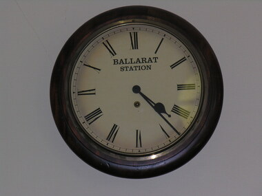 Photograph - Colour, Clock, Ballarat Railway Precinct, c2016