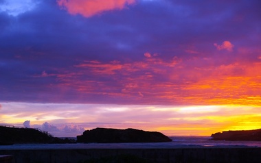 Photograph - Digital photographs, L.J. Gervasoni, Sunset Middle Island, Warrnambool, 2009-2012
