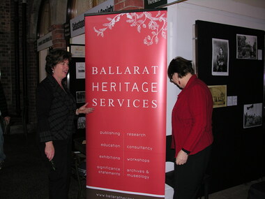 Photograph - Colour, Ballarat Heritage Services setting up, Mining Exchange, Ballarat Heritage Weekend 2013