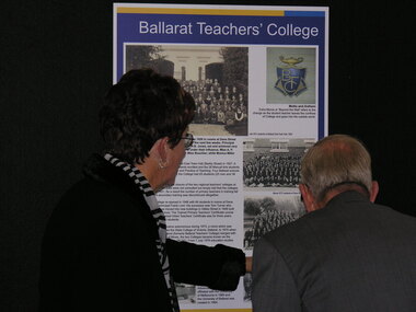 Photograph - Colour, Ballarat Teachers' College poster, Federation University's display, Ballarat Heritage Weekend 2013, 2013