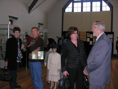 Photograph - Colour, Clare Gervasoni and Ted Lynes at Federation University's display, Ballarat Heritage Weekend 2013, 2013