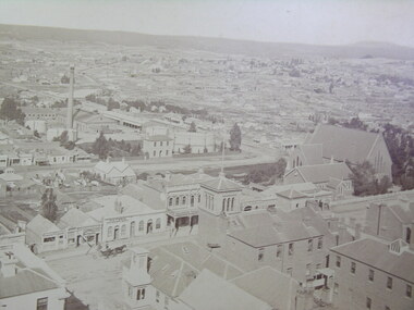 Photograph - black and white, Gas Works, Ballarat 1870