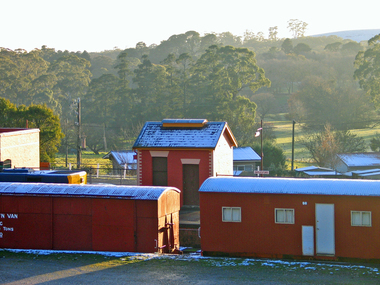 Photograph - Digital photographs, L.J. Gervasoni, Snow on the trains at Daylesford Station, c2012-2016