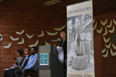 Digital photographs, L.J. Gervasoni, 150 anniversary of the Hepburn Mineral Springs Reserve - official party sound shell, 2015