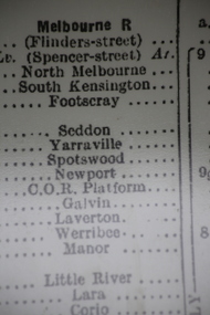 Photograph - Digital photographs, L.J. Gervasoni, Koroit Railway Station Timetable, 2016