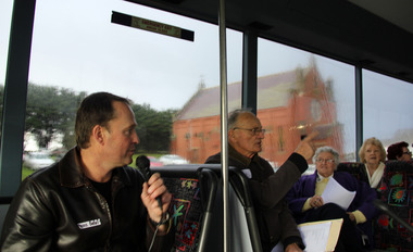 Digital photographs, L.J. Gervasoni, St Brigid's Crossley - centenary - bus tour, last weekend June 2014