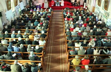 Pamphlet - Digital photographs, L.J. Gervasoni, St Brigid's Crossley centenary congregation, last weekend June 2014