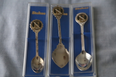Digital photographs, xavier college pen spoon keyring, 1990s