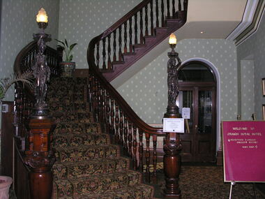 Photograph - Colour, Staircase, Craig's Hotel, Lydiard Street, Ballarat