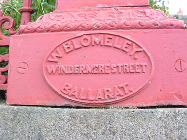 Photograph - Colour, Plaque on fence, Blomley