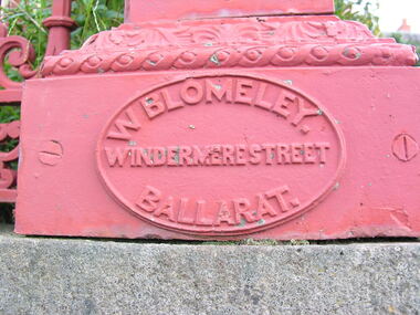 Photograph - Photograph - Colour, Blomeley Plaque on Fence, c2016