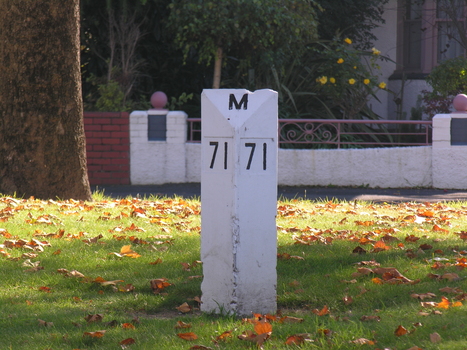 stone milepost