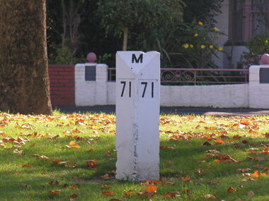 stone milepost