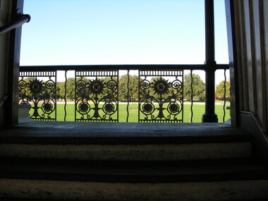 Photograph - Photograph - Colour, Dorothy Wickham, Cast Iron lace on the Grandstand at City Oval, Ballarat, c2015