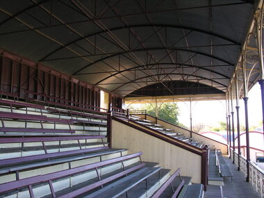 Photograph - Photograph - Colour, Dorothy Wickham, Seats at the City Oval Grandstand, Ballarat, c2015