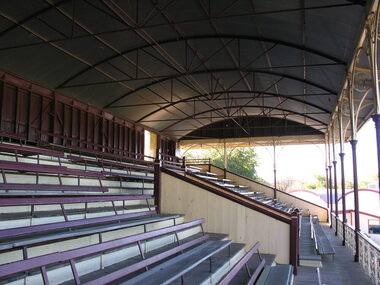 Photograph - Photograph - Colour, Dorothy Wickham, Seats at the City Oval Grandstand, Ballarat, c2015
