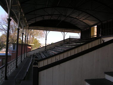 Photograph - Grandstand, Seats, Grandstand, City Oval, Ballarat, c2014