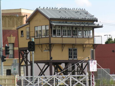 Photograph - Photograph - Colour, Signal box, Lydiard Street, Ballarat Railway Station