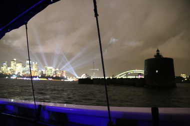 Digital photographs, L.J. Gervasoni, Sailing on sydney harbour - vivid, June 2017