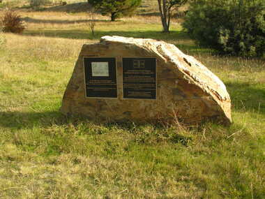 Photograph - Photograph - Colour, Clare Gervasoni, Plaque, Ballarat Reform League, Agitation Hill, Chewton, 2011, 2011