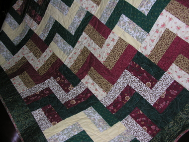 Photograph - Colour, Patchwork quilt made by ladies, Devonport, Tasmania