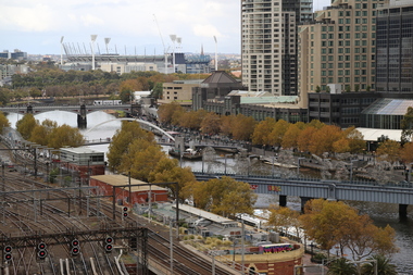 Digital Photograph, L.J. Gervasoni, MCG from Flinders St, c2015