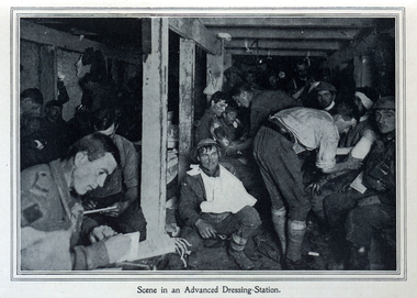 Image - Black and White, World War One Advanced Dressing Station, c1917, c1917