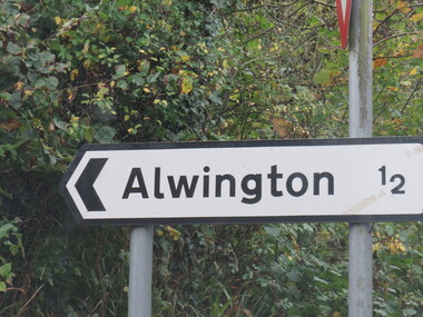 Photograph - Colour, Sign Alwington, Devon, England