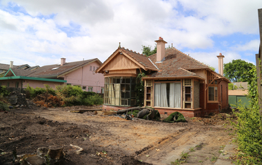 Photograph - Digital photographs, L.J. Gervasoni, Whitlam House Kew mid demolition, c2015